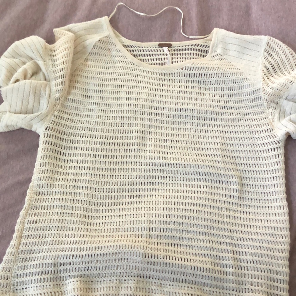 Free people knit short sleeve top